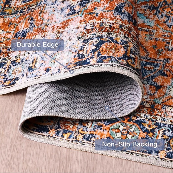 i-VTIES Antique Collection Area Rug,Machine Washable Non-Slip Rug (3x5) - NWT - Picture 4 of 8